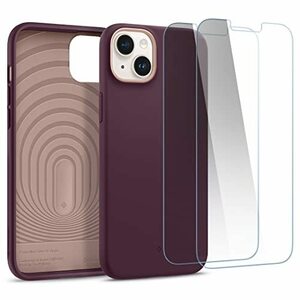 【訳有未使用】Caseology iPhone 14 用 ケース 強化ガラスフィルム付 耐久性 保護 シリコン…_C_1240