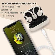 【訳有未使用】【耳掛け型スポーツイヤホン】ワイヤレスイヤホン Bluetooth 5.0 耳掛け式 ブルートゥ…_C_1351_画像3