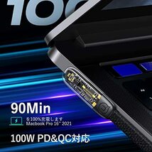 【訳有未使用】2M Type C to Type C ケーブル L字型 ゲーム用 【PD対応 100W/5A …_C_1381_画像3