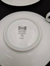 (E-2401TW19)カップ＆ソーサー4点,ミルクピッチャー,木製トレイセット◆IKEA イケア◆ZARA HOME◆食器◆カフェ◆モデルルーム展示品_画像4