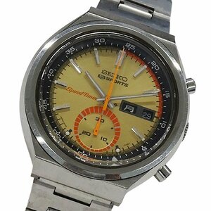 １円～ セイコー SEIKO 5スポーツ スピードタイマー 6139-7060 時計 メンズ ブランド デイデイト 自動巻き AT SS ジャンク(v0079687000)