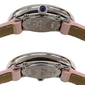 カルティエ Cartier 時計 レディース ブランド ベニュワール クオーツ QZ 750WG レザー W1516856 ホワイトゴールド 磨き済みの画像3
