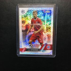 (SP) Josip Stanisic / 2022-23 Topps Chrome UEFA Club Competitions Toppsfractor #/52 カード 52枚限定 レア！ スタニシッチ バイエルン