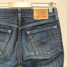 希少☆00s OLD Levi's W521 デニムパンツ ジーンズ ジーパン W29 ブルー テーパード フィリピン ビンテージ オールド リーバイス 古着 USED_画像1