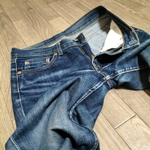 希少☆00s OLD Levi's W521 デニムパンツ ジーンズ ジーパン W29 ブルー テーパード フィリピン ビンテージ オールド リーバイス 古着 USED_画像6