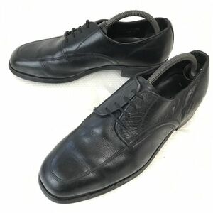 70s-80s頃?★フェルトタン/ビンテージ★本革/Uチップ/マッケイ製法【9/26.5-27.0/黒/BLACK】メーカー不明/ビジネス/dress shoes◆D-74