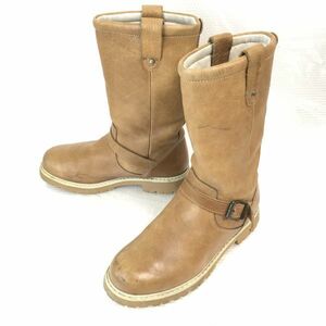  Wrangler /WRANGLER* Roo mania / -ply thickness original leather / engineer boots [6/24.5/ Camel /CAMEL] long boots / Western /Shoes*pWB97-10