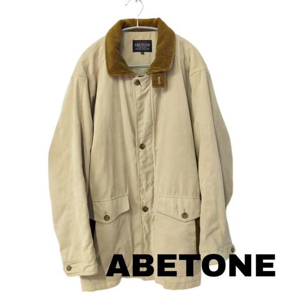 【最終値下げ】ABETONE コート Mサイズ ベージュ ブラウン オーバーサイズ 古着 vintage ヴィンテージ 90s 80s 昭和レトロ レトロ 昭和 