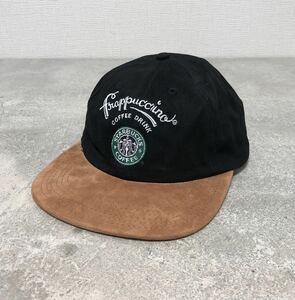 90's USA製 STARBUCKS FRAPPUCCINO CAP スターバックス コーヒー ビンテージ 企業 プロモーション キャップ ハット 帽子 Tシャツ Apple 80s