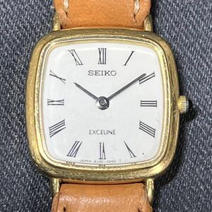 SEIKO セイコー EXCELINE エクセリーヌ 18KT 刻印あり 2J30-5010 レディース腕時計 クォーツ 金無垢 K18 動作未チェック