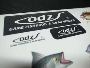 odz(土肥富オッズ) 非売品ロゴステッカー フィッシングショー大阪2024ノベルティ デカール シール レンジクロスヘッド DOHITOMI 送料84円～