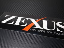 ZEXUS(ゼクサス)非売品ロゴステッカー ノベルティ デカール シール 冨士灯器 送料84円～_画像2