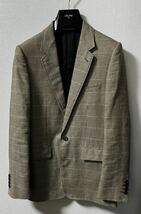 CELINE 20SS Classic jacket Wool and linen チェック ジャケット size48_画像1