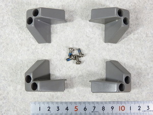 【HPマイクロ波】Agilent 5041-9188 Rear Foot 1台分4個セット 色：Light Gray(ライトグレー/Agilent後期) ネジ付 取外し現状渡ジャンク品