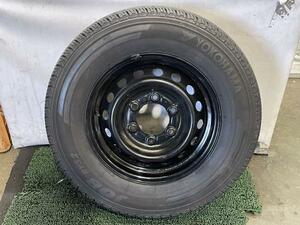 NV350キャラバン　CBF-VR2E26　中古 スチールホイル(3)　タイヤ付(YOKOHAMA・195/80R15・2018年生産・6部山)