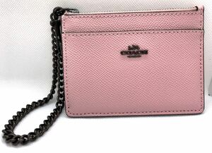 ☆未使用☆COACH ☆コーチ☆パスケース　ピンク☆コインケース☆キーケース カードケース パスケース レザー コーチ COACH