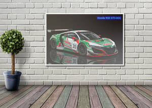 新品 ホンダ NSX GT3 ACC タペストリー ポスター /210/ 映画ポスター 壁 ガレージ装飾 フラッグ バナー 看板 旗 テーブルクロス