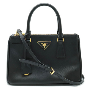 PRADA プラダ SAFFIANO ハンドバッグ 2WAY ショルダーバッグ 斜め掛け レザー NERO 黒 ブラック