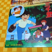 ★72-890- 母をたずねて三千里 作画 宮崎駿 小田部羊一 日本アニメーション 16mm film カラー まんが 映画 チラシ 共和教育映画社 当時物_画像5