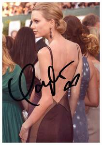 □　テイラー・スウィフト　Taylor Swift　2L判　サイン写真　COA簡易証明書付