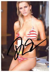 □　ブルックリン・デッカー　Brooklyn Decker　2L判　サイン写真　COA簡易証明書付