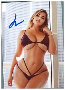 □　アナスタシア・クビトコ　Anastasia Kvitko　2L判　サイン写真　COA簡易証明書付