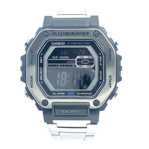 カシオ コレクション MWD-110H-8BV シルバー 反転液晶 スタンダード 海外モデル デジタル腕時計 メンズ(Y0128_4)