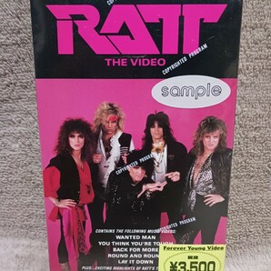 ザ・ビデオ／ラット／VHS／サンプル盤／新品未開封／RATT THE VIDEOの画像1