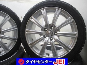 18インチ IG60 225/45R18 8J+45 114.3 スカイライン/マーク2 中古スタッドレスホイール4本セット 送料無料(SA18-3954）