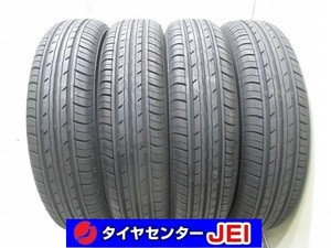 155-80R13 9.5-9分山 ヨコハマ ブルーアースES32 2021年製 中古タイヤ【4本】送料無料(M13-6150）