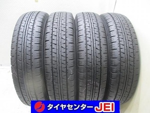 145R12 6PR 8-8.5分山 ダンロップ エナセーブバン01 2021年製 中古タイヤ【4本】送料無料(M12-6198）