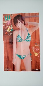 山本彩　渡辺美優紀　約50㎝×約21㎝　両面ピンナップ　ポスター　水着　週刊少年チャンピオン　(0276)