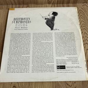 輸入盤 英 LP「モントゥー指揮/ベートーヴェン:交響曲 第1番、第8番」の画像5