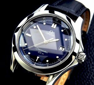 OMEGA オメガ Seamaster 120 Steel Royal Blue Dial メンズ クォーツ ( 極美品 ,電池新品) / 36mm