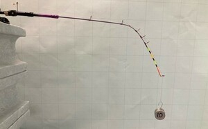 カーボンワカサギ竿 １本　ヘラトップ付き　色はメタルピンク　全長約300ｍｍ　軸径φ５リール用　ワカサギ穂先　送料無料（動画有り）
