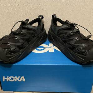 新品同様HOKA-M HOPARAブラック黒グレー美品US8.5:JPN26.5cm別モデル箱付きMADE IN VIETNAMベトナム製(デッドストックの画像5