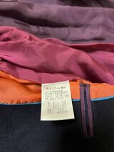 Paul Smith ポールスミス 毛100% サイズ40　コート　バイカラー　ネイビーxブラック　大きめ　送料無料!_画像5