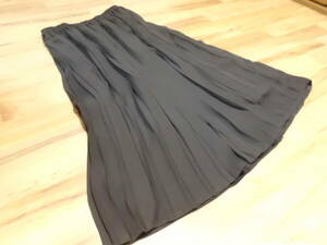 1 times have on beautiful goods Heart market black black pleat processing maxi height flared skirt F all season OK outside fixed form 510 jpy shipping including in a package OK