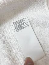 (D) MAISON MARGIELA マルジェラ 19SS スウェット エイズ パーカー S ホワイト プルオーバー_画像9