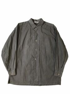 (D) ISSEY MIYAKE イッセイミヤケ 70s-80s ヴィンテージ オーバーサイズ デザイン 長袖シャツ M ブラウン (Ry)