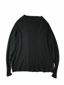 (D) GAULTIER HOMME objet ジャンポールゴルチエ ウール ニット 50 ブラック セーター (Ry)
