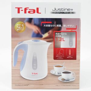 106【未使用】T-fal/ティファール 電気ケトル Justine+ KO4904JP 1.2L スカイブルー