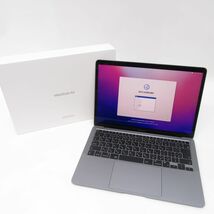 099s Apple/アップル MacBook Air M1 2020 FGN63J/A スペースグレイ ノートパソコン 正規整備品 ※中古_画像1