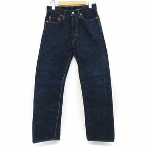 137 THE STRIKE GOLD ストライクゴールド クラシックシリーズ 右綾 15oz 横 グレー スラブ セルビッチ デニム SG5103 サイズ:28 ※中古