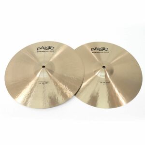 095 Paiste パイステ FORMURA 602 MODERN ESSENTIALS HI-HAT ハイハット シンバル トップ＆ボトム セット 14" 本体のみ ※現状品