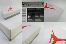 153s NIKE ナイキ AIR JORDAN 4 RETRO エアジョーダン 4 レトロ CT8527-100 US9/27cm 箱有 ※中古_画像8