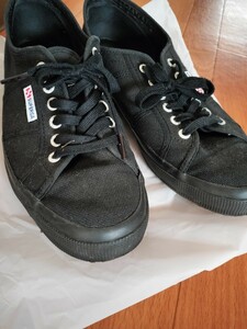 即決 SUPERGA スペルガ キャンバス スニーカー 44 ブラック