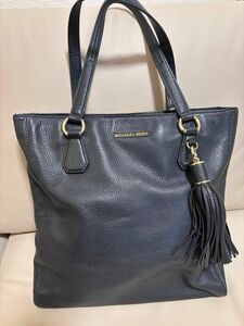 MICHAEL KORS マイケルコース　MK トートバッグ レザー ブラック 肩掛け　ビジネスバッグ 黒　通勤通学