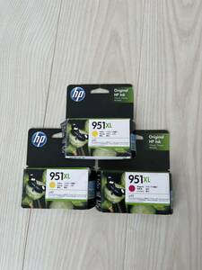 * unopened storage goods *HP 951XL original ink cartridge yellow & magenta *3 point set *