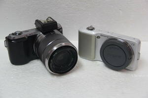 SONY デジタルカメラ まとめて2個セット NEX-C3/NEX-3 0.25m/0.82ffレンズ付属 送料無料
